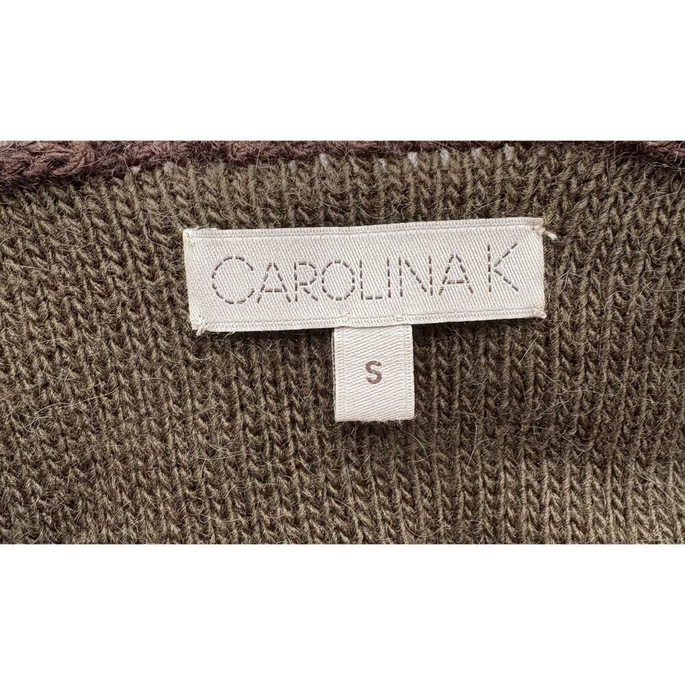 Carolina K Tuckernuck Alpaca Blend Knit Tunic Dress S Made in Peru - Picture 4 of 5